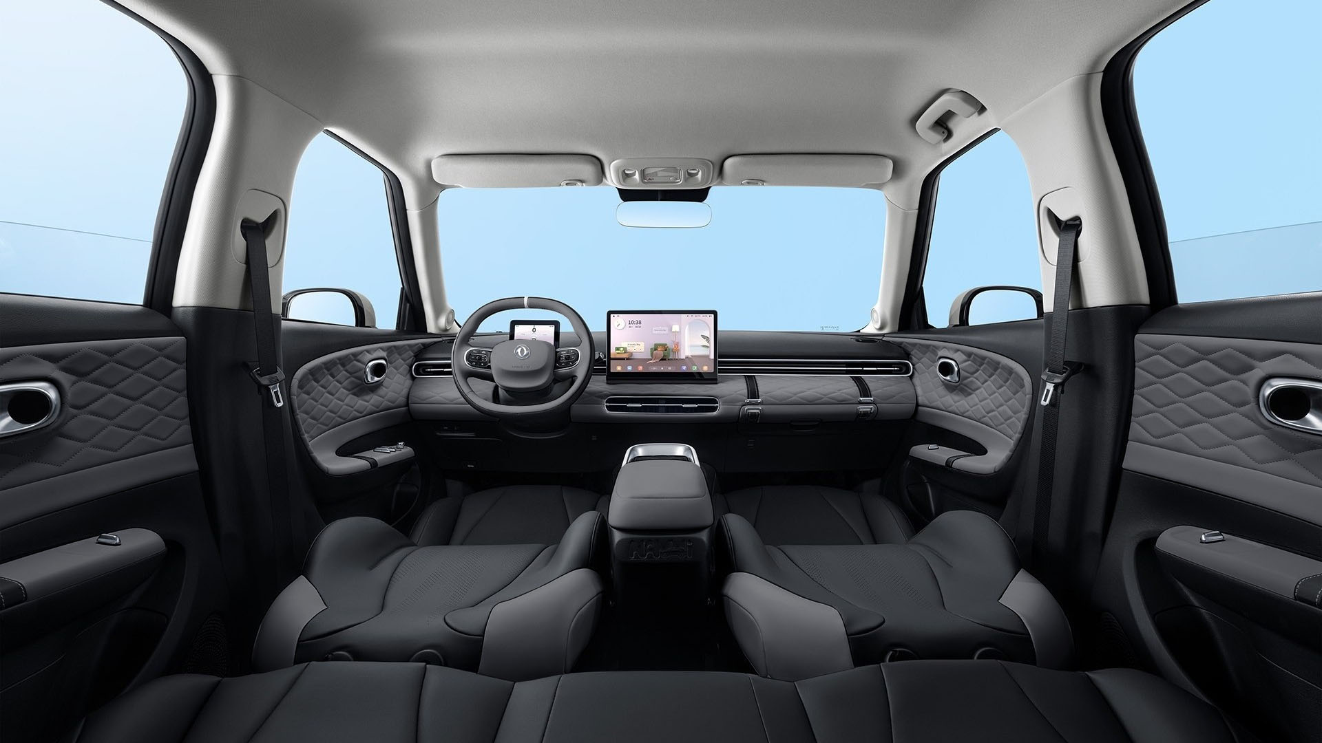 Dongfeng box EV interior black and gray