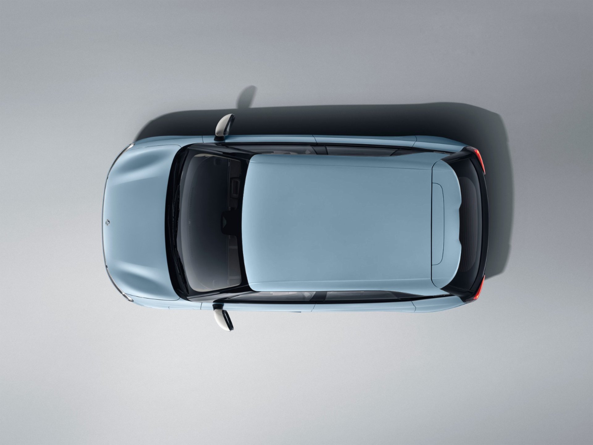 Dongfeng box EV blue top view