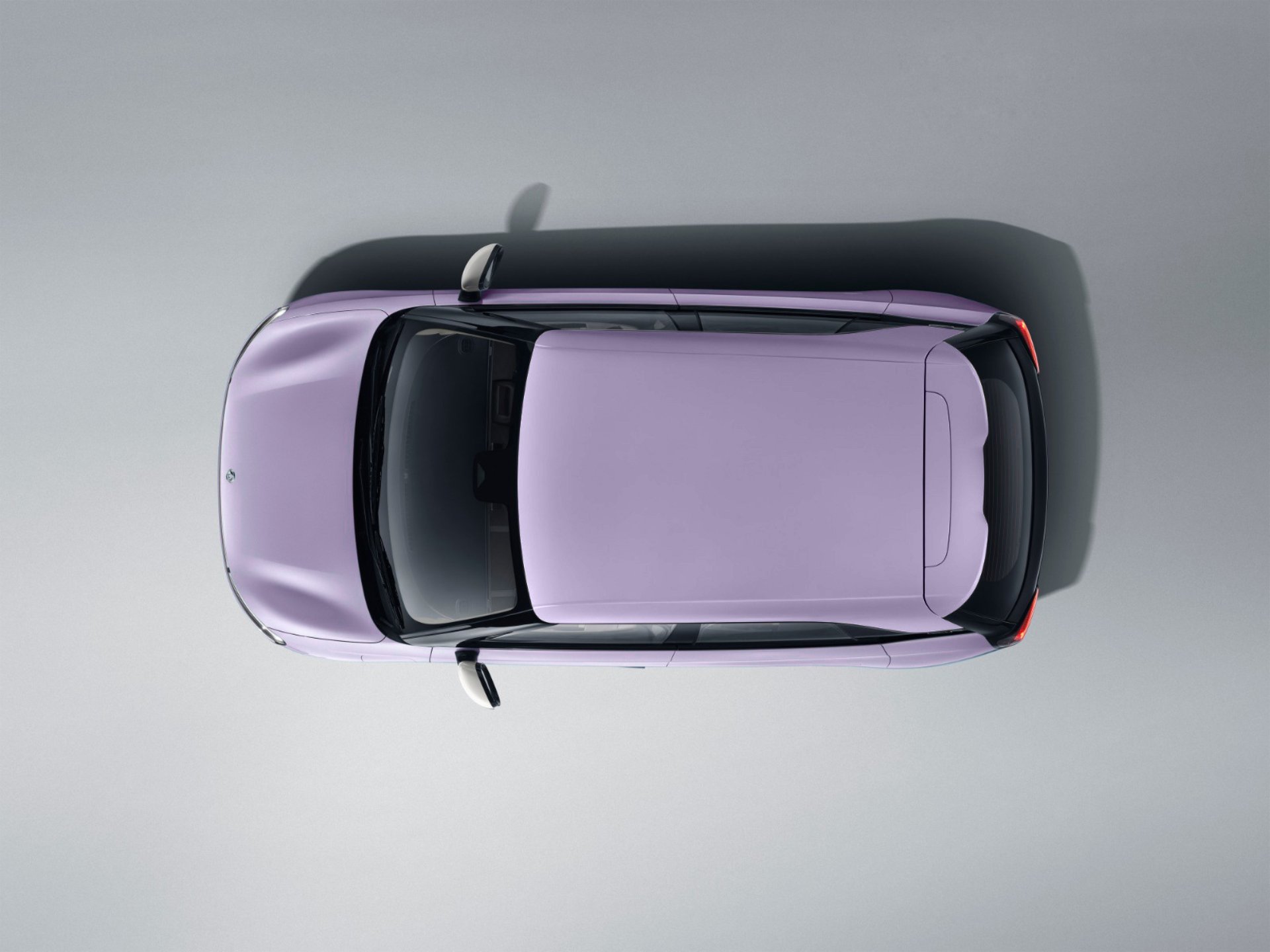 Dongfeng box EV purple top view